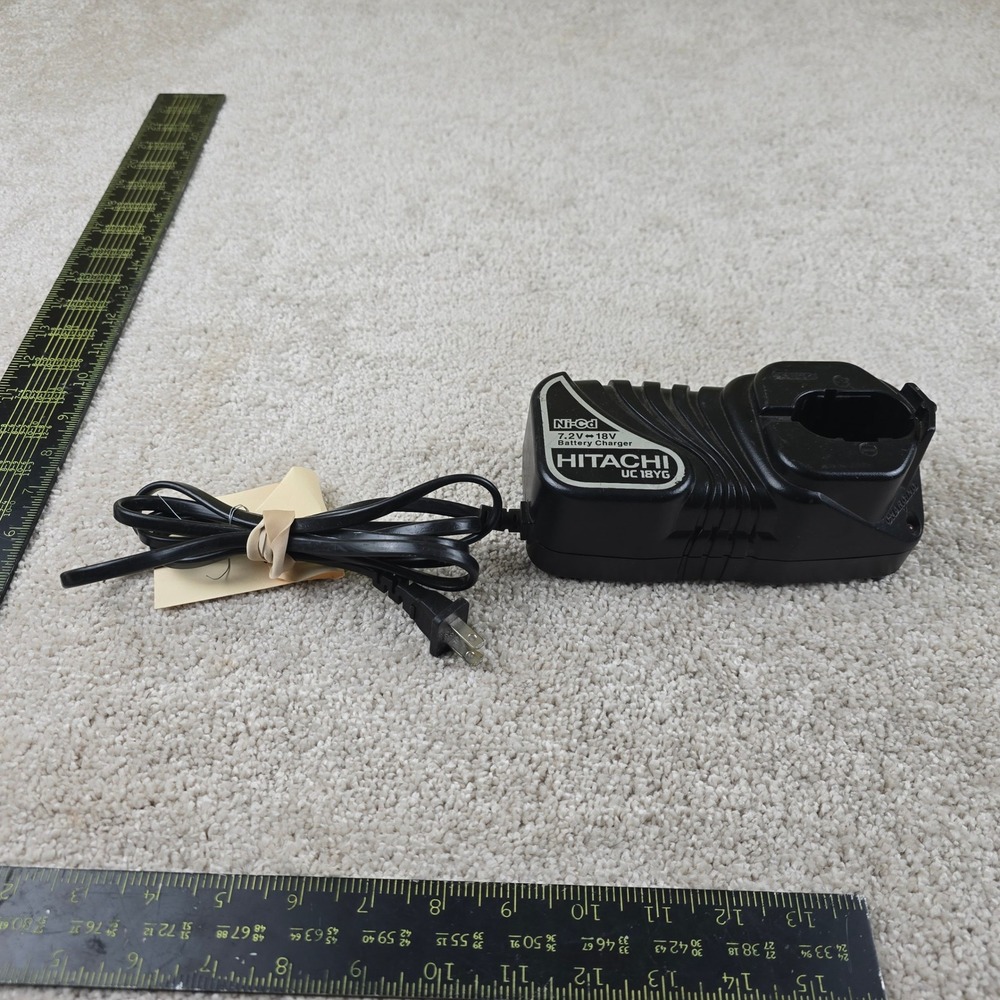 Hitachi Battery Charger Black UC18YG 7.2V-18V Ni-Cd Power Tool Accessory